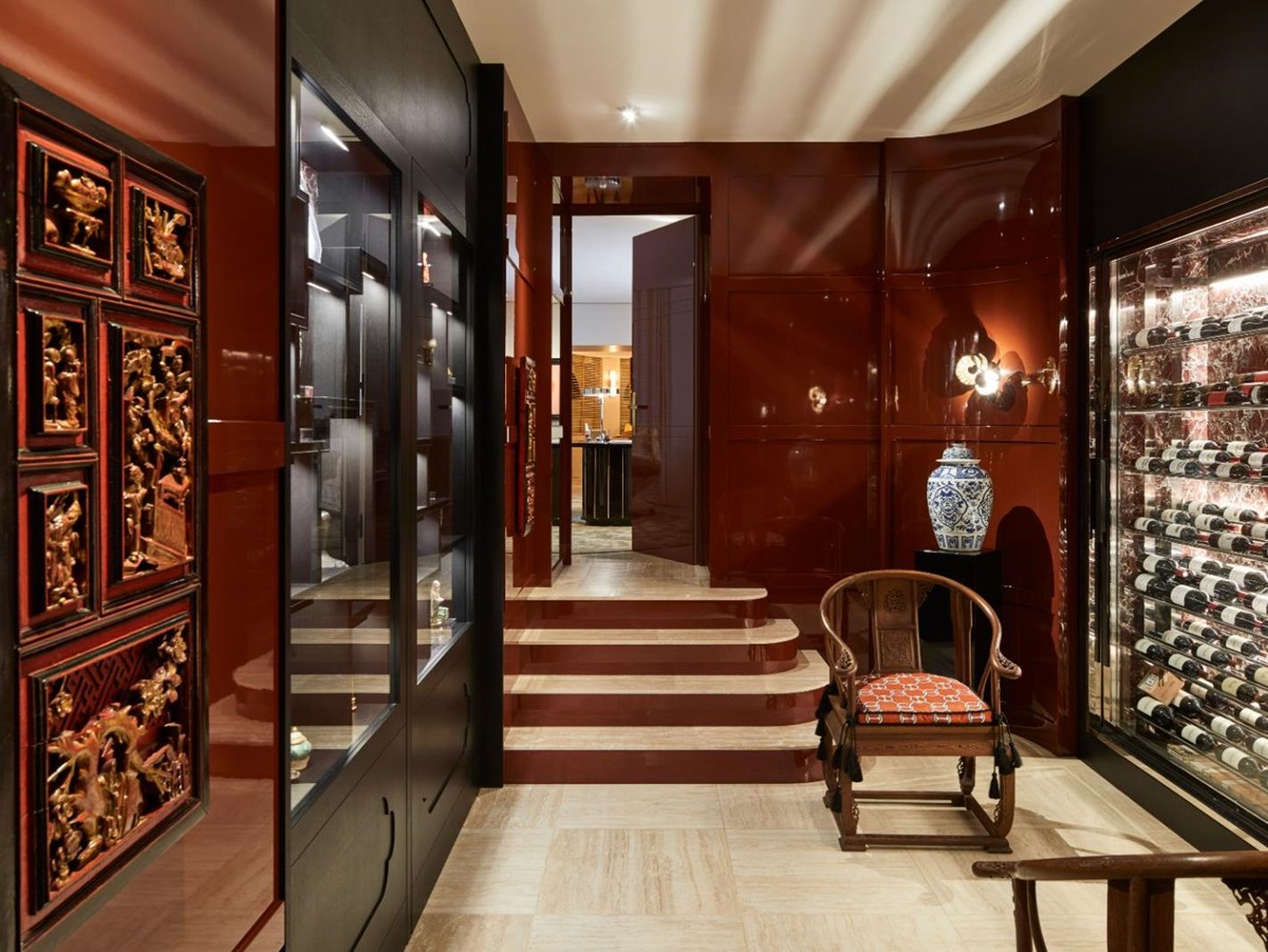 Wine Room at Chateau Grimaud in the Cote d'Azur