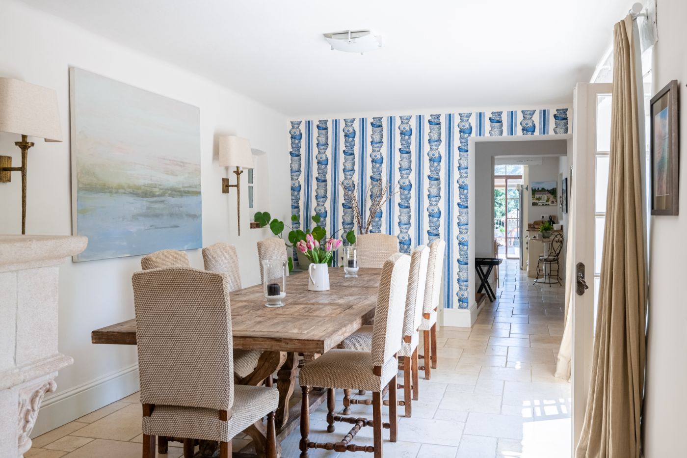 Dining Room at La Bastide du Ciel in the Cote d'Azur