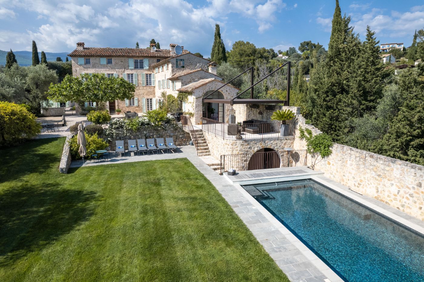 Exterior of La Bastide du Ciel in the Cote d'Azur
