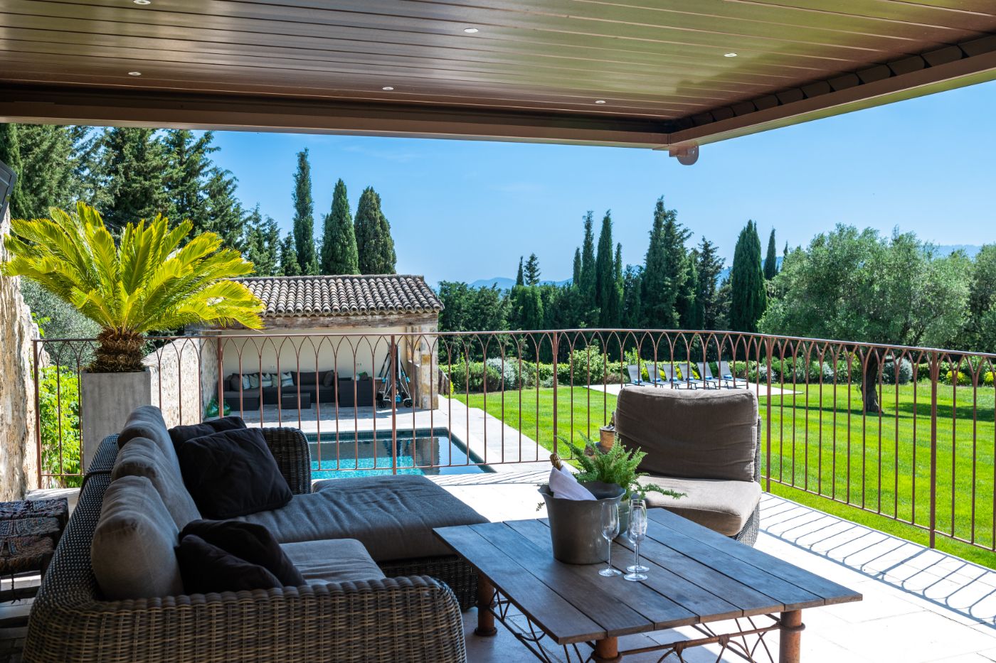 Outdoor Living at La Bastide du Ciel in the Cote d'Azur