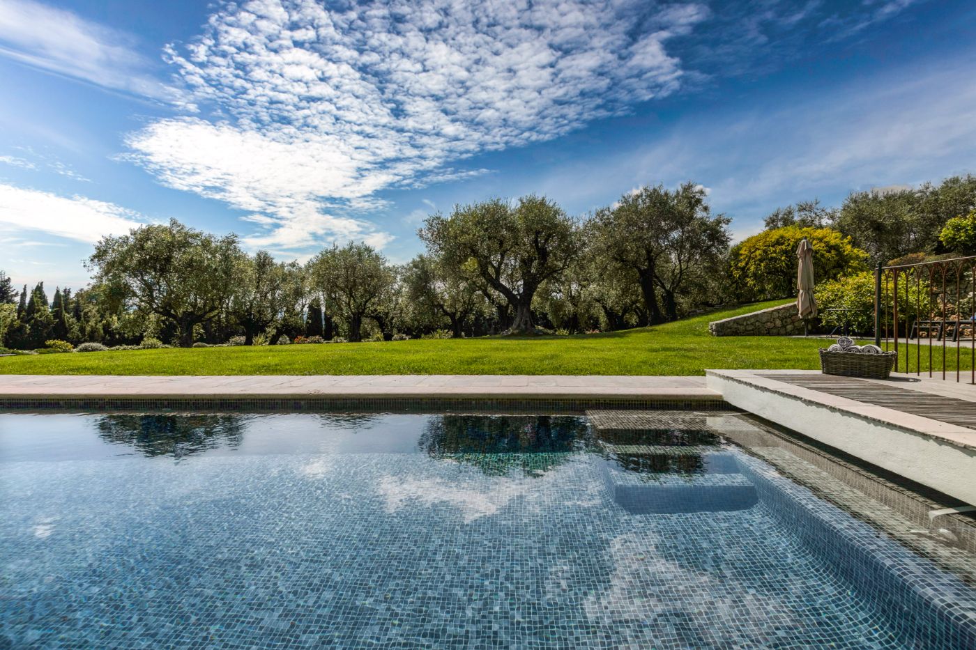 Pool View at La Bastide du Ciel in the Cote d'Azur