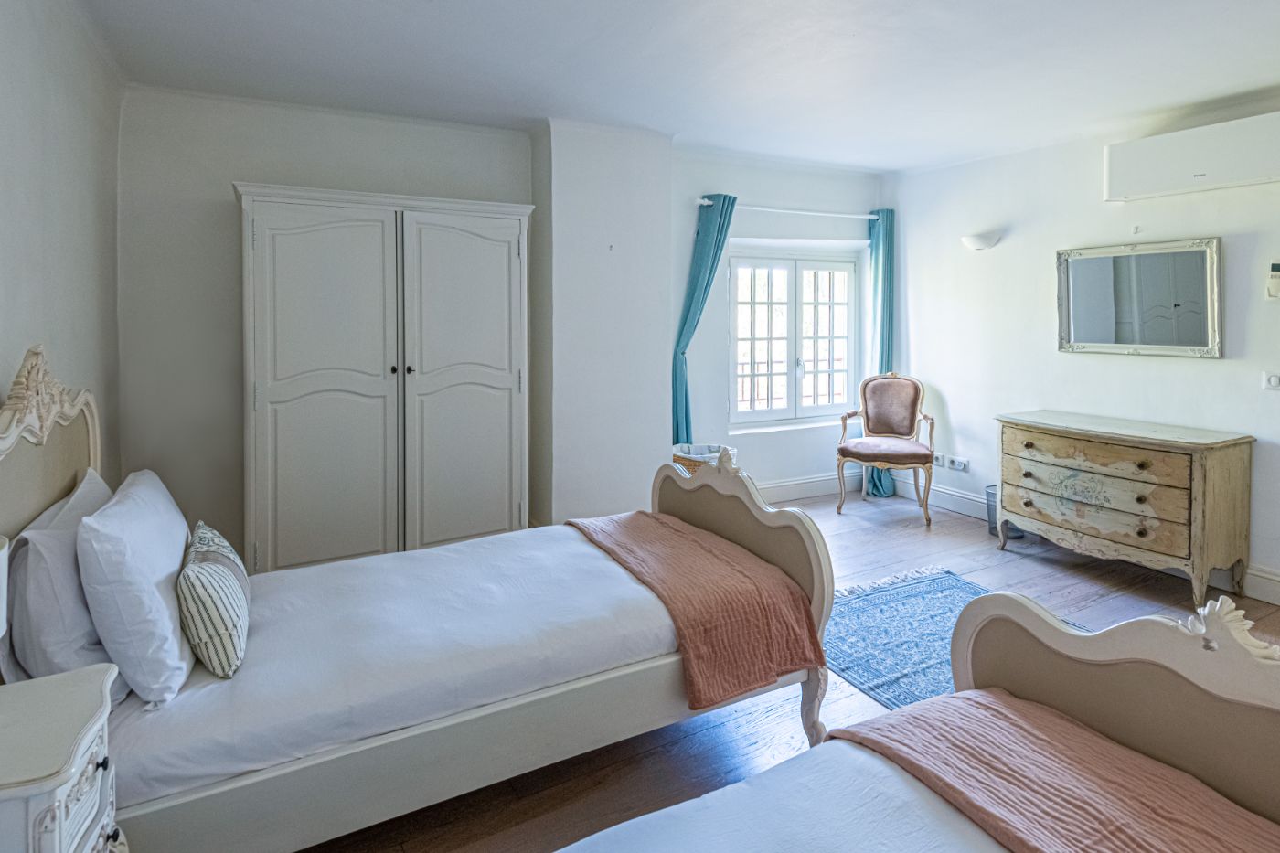 Twin Bedroom 2 at La Bastide du Ciel in the Cote d'Azur