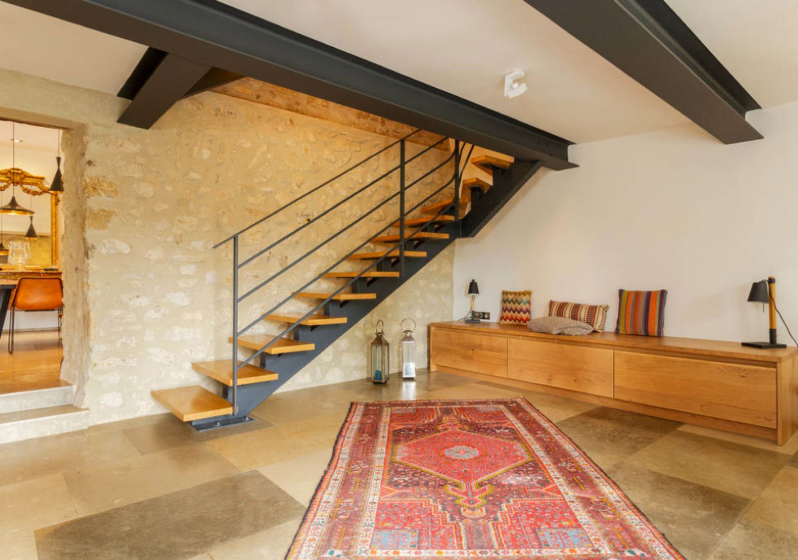 Entrance Hall at La Bastide des Oliviers in Provence