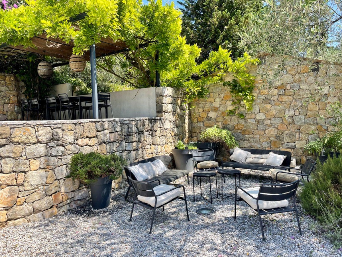Outdoor Seating at La Bastide des Oliviers in Provence