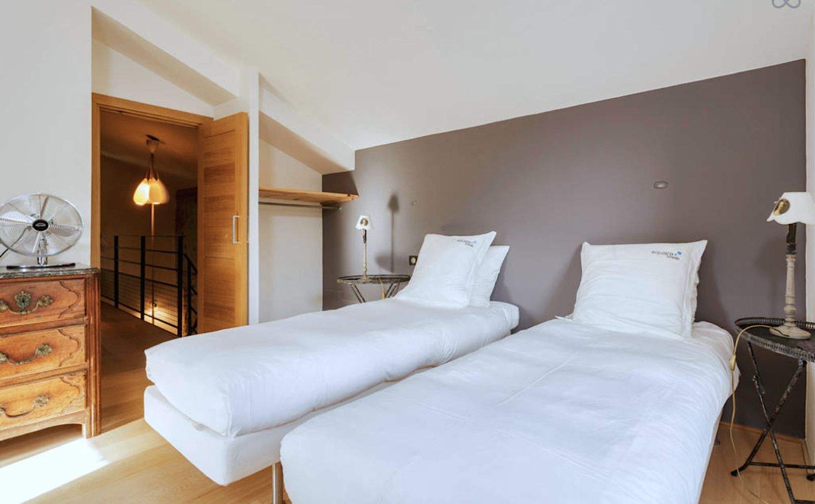 Twin Bedroom at La Bastide des Oliviers in Provence