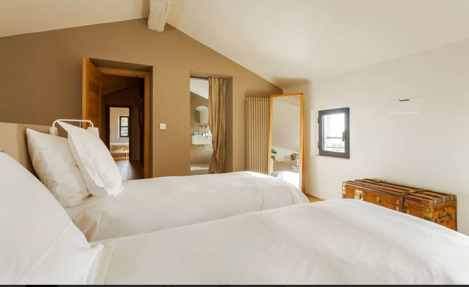 Twin Bedroom at La Bastide des Oliviers in Provence