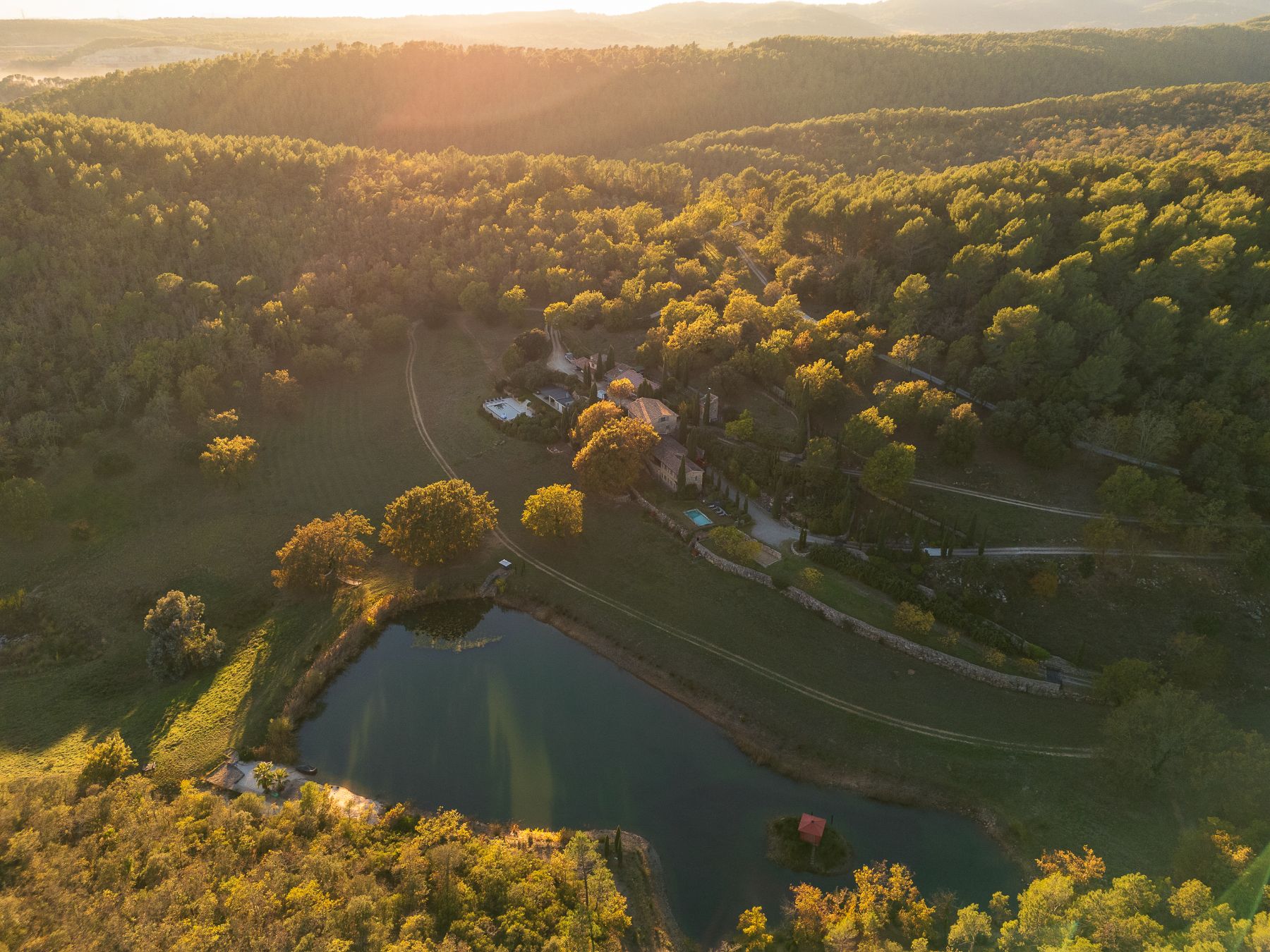 Aerial View of La Combe in the Cote d'Azur