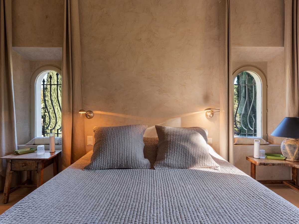 Bedroom 1 at La Combe in the Cote d'Azur