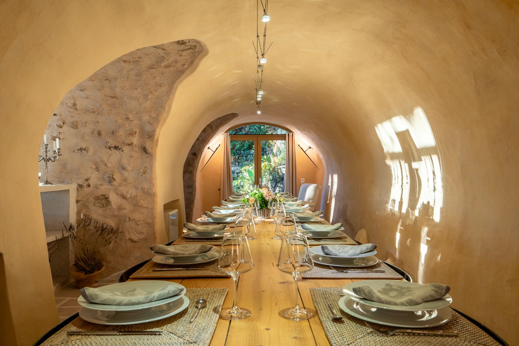 Dining Room at La Combe in the Cote d'Azur
