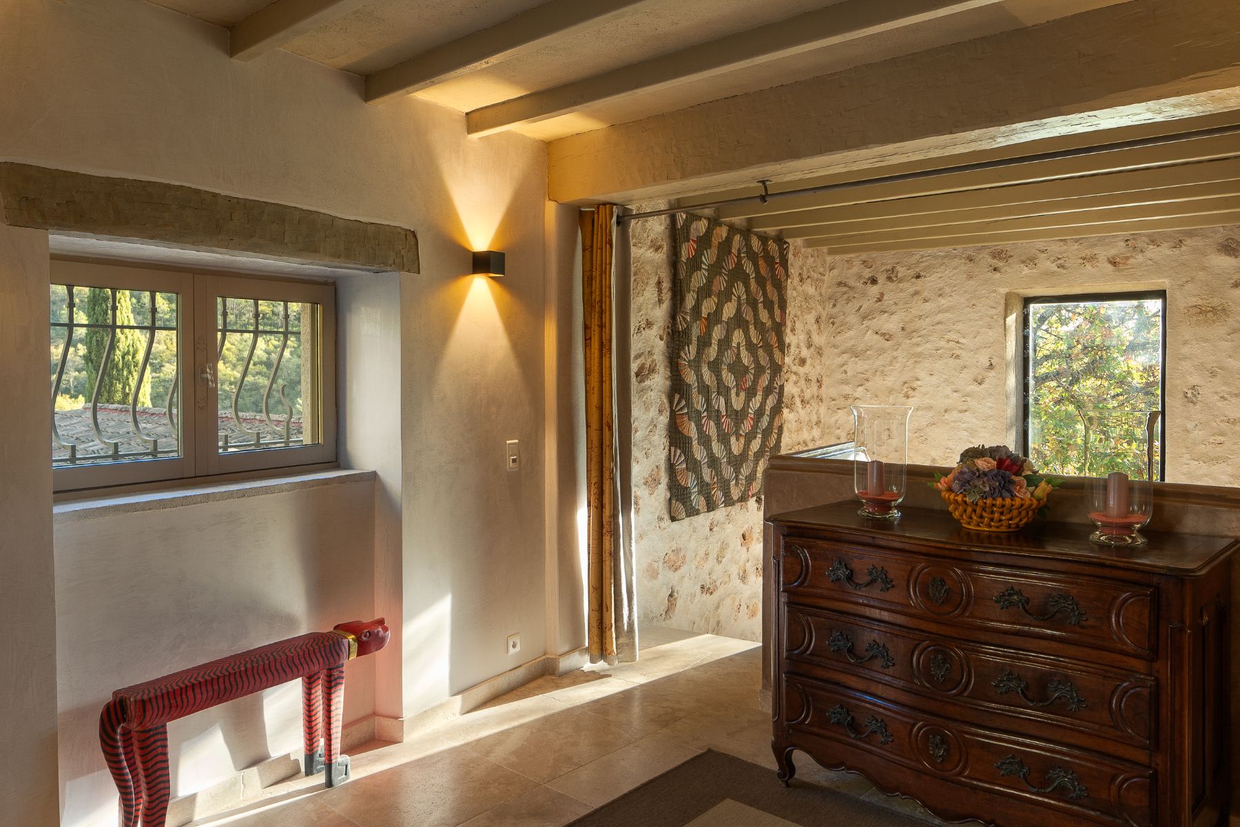 Hallway at La Combe in the Cote d'Azur