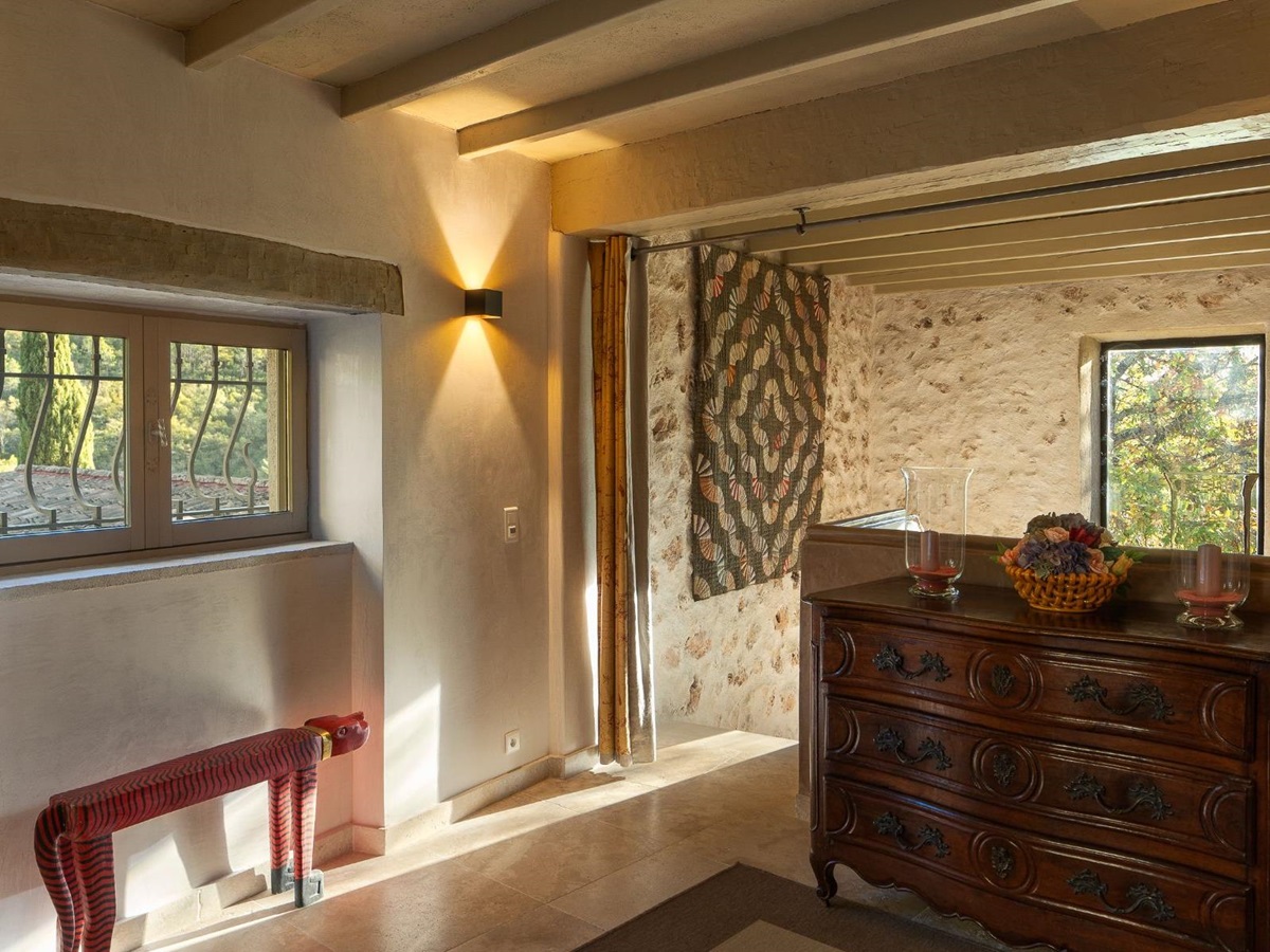 Hallway at La Combe in the Cote d'Azur