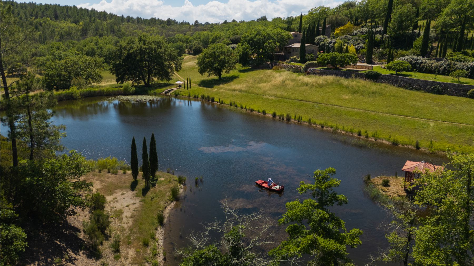 Lake at La Combe in the Cote d'Azur