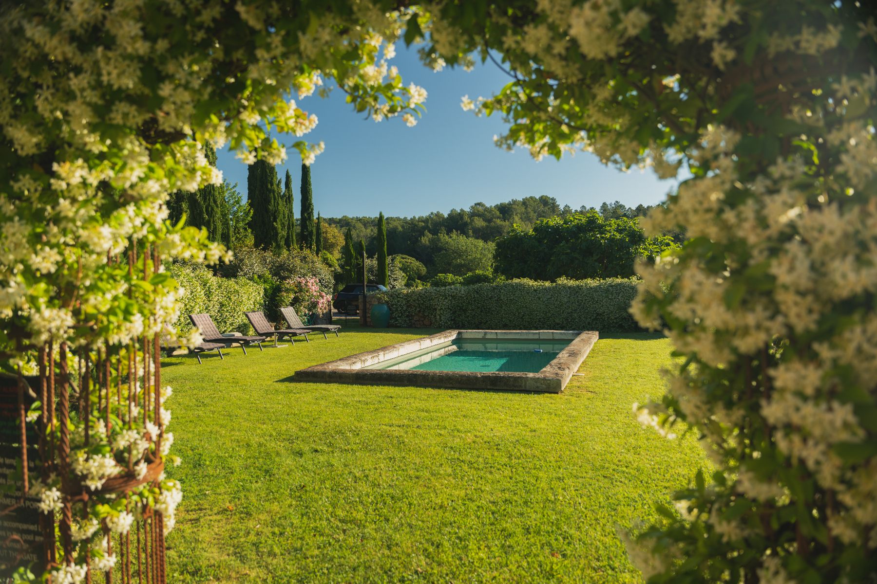 Second Pool View at La Combe in the Cote d'Azur