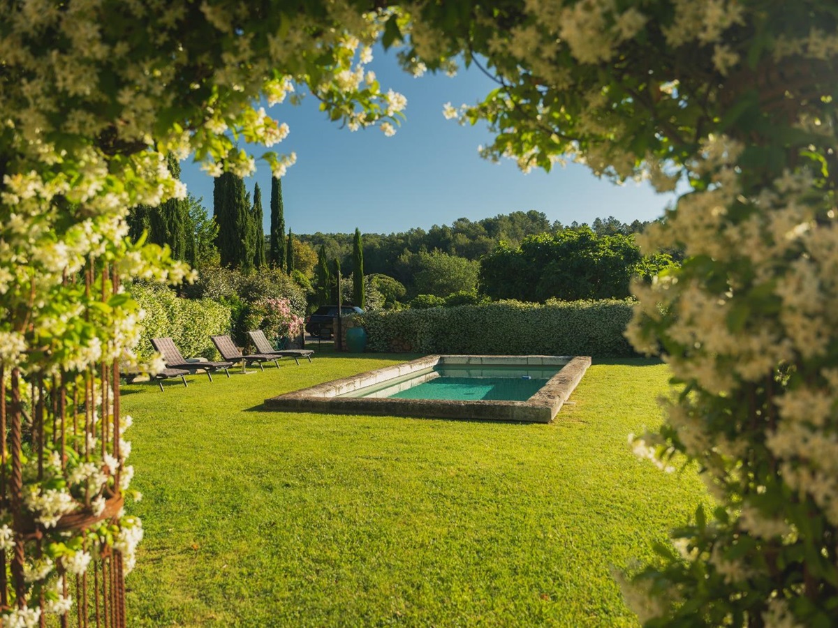 Second Pool View at La Combe in the Cote d'Azur