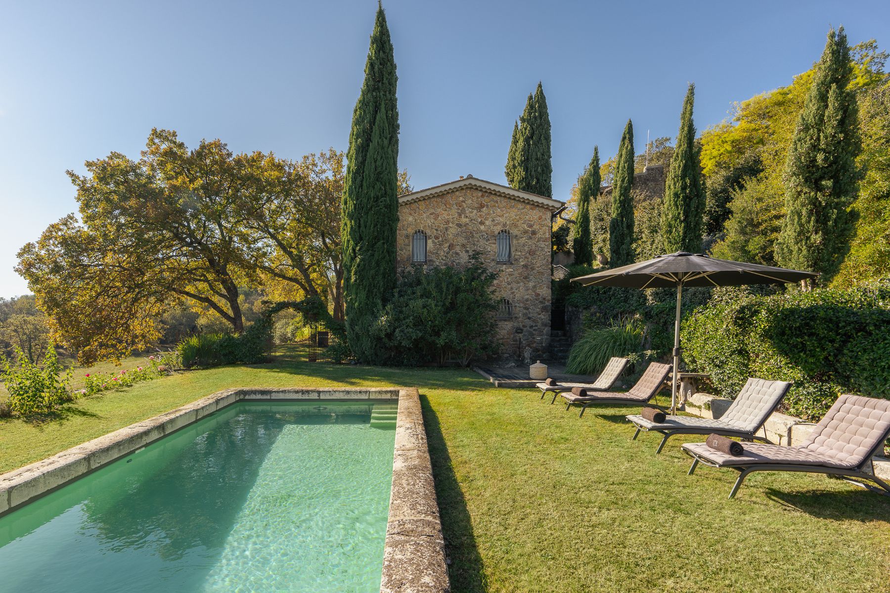 Second Pool at La Combe in the Cote d'Azur