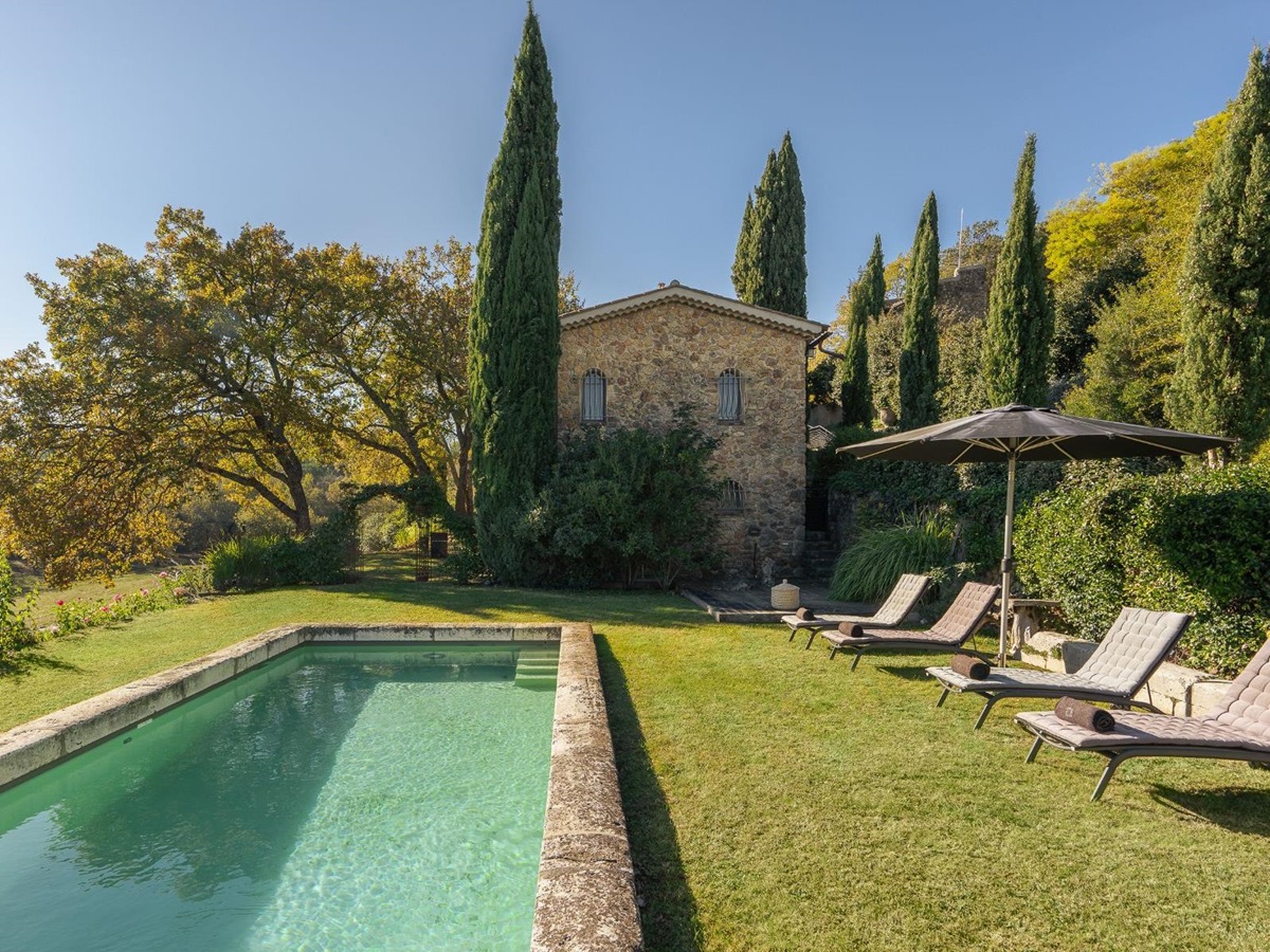 Second Pool at La Combe in the Cote d'Azur