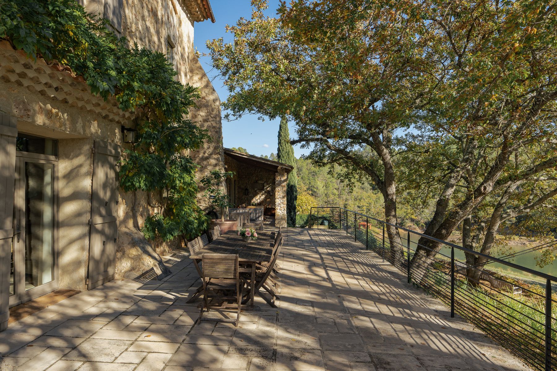 Terrace at La Combe in the Cote d'Azur