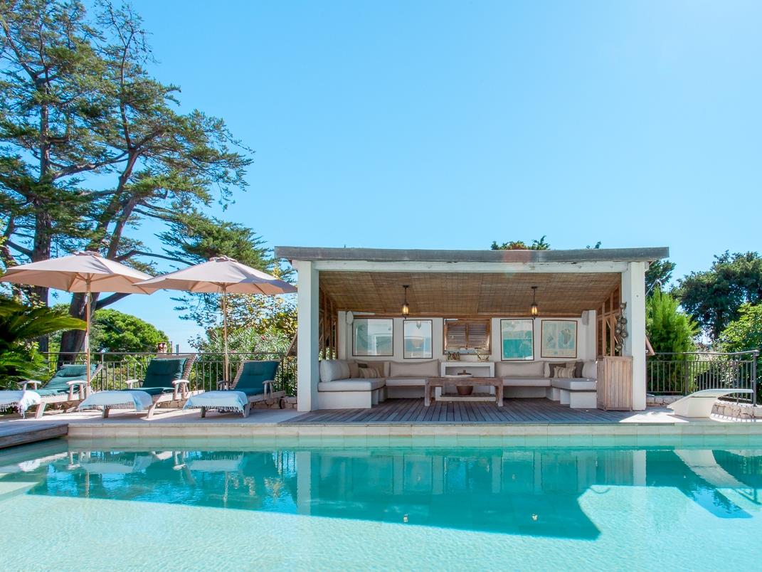Swimming pool and pool house of La Coquette, Cote dAzur