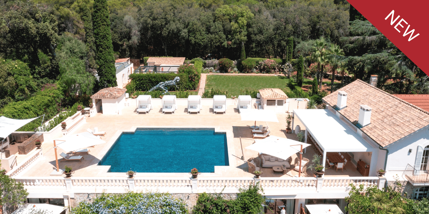 The pool at Le Grand Jardin, Luxury Cote d'Azur Villa