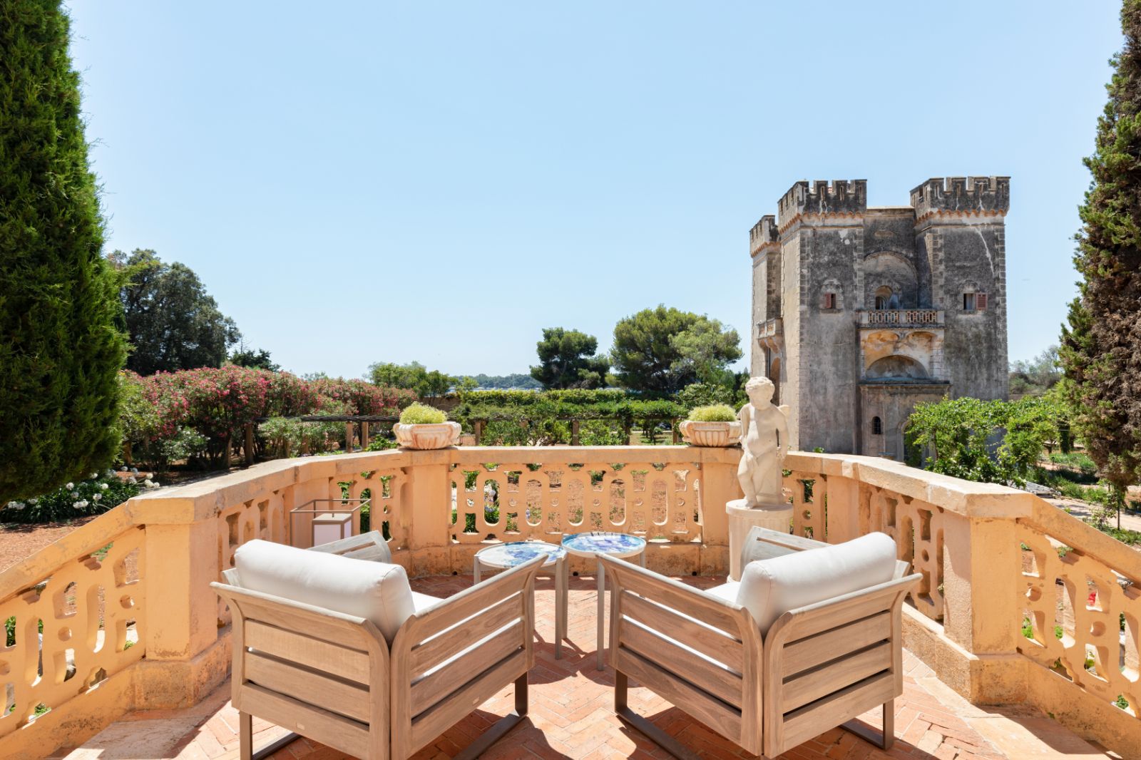 Outdoor Seating at Le Grand Jardin in the Cote d'Azur