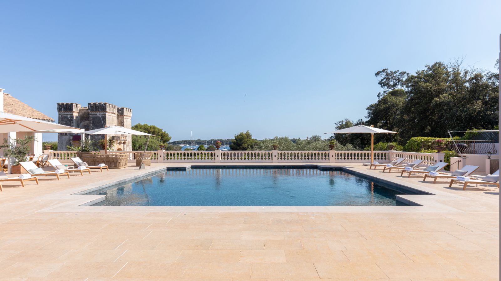 Poolside at Le Grand Jardin in the Cote d'Azur