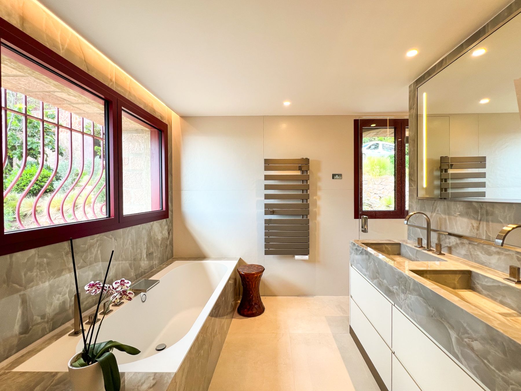 Bathroom at Les Deux Freres in the Cote d'Azur