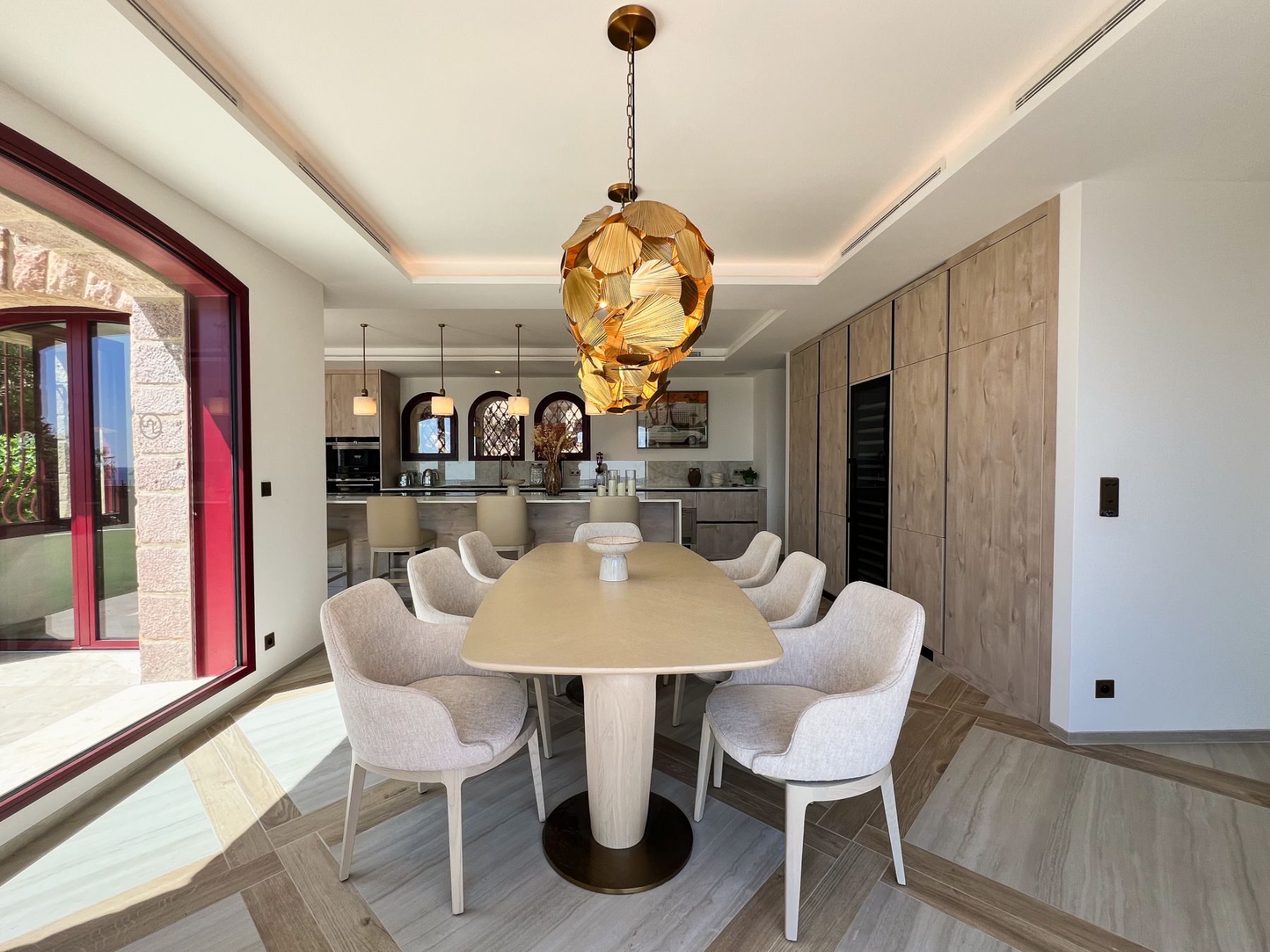 Dining Room at Les Deux Freres in the Cote d'Azur