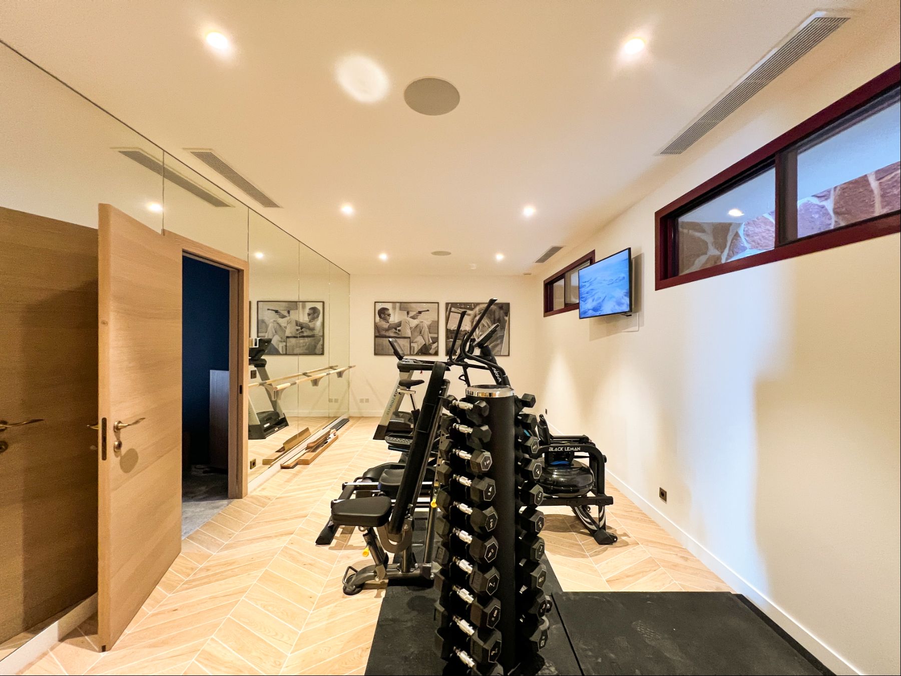 Gym at Les Deux Freres in the Cote d'Azur