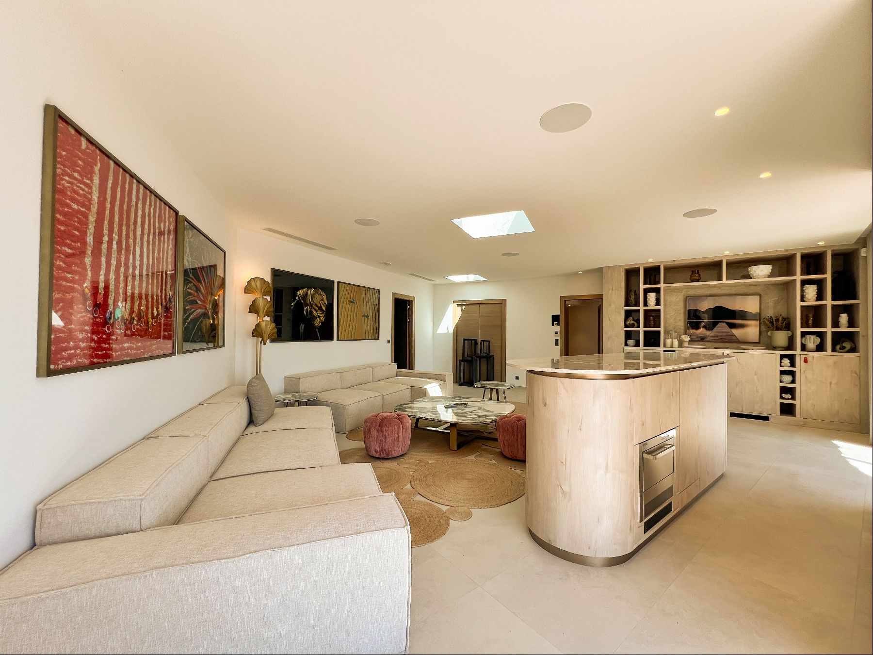 Living Room and Bar at Les Deux Freres in the Cote d'Azur