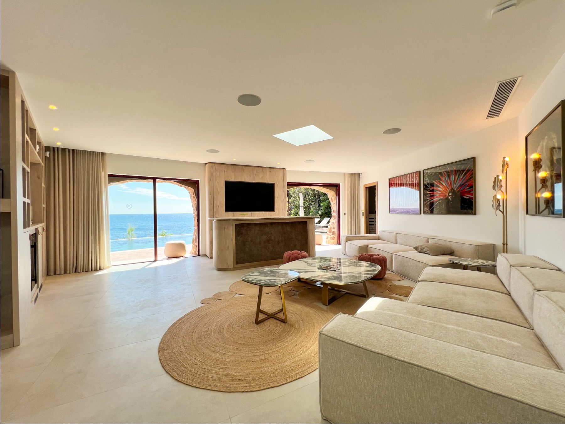 Living Room at Les Deux Freres in the Cote d'Azur