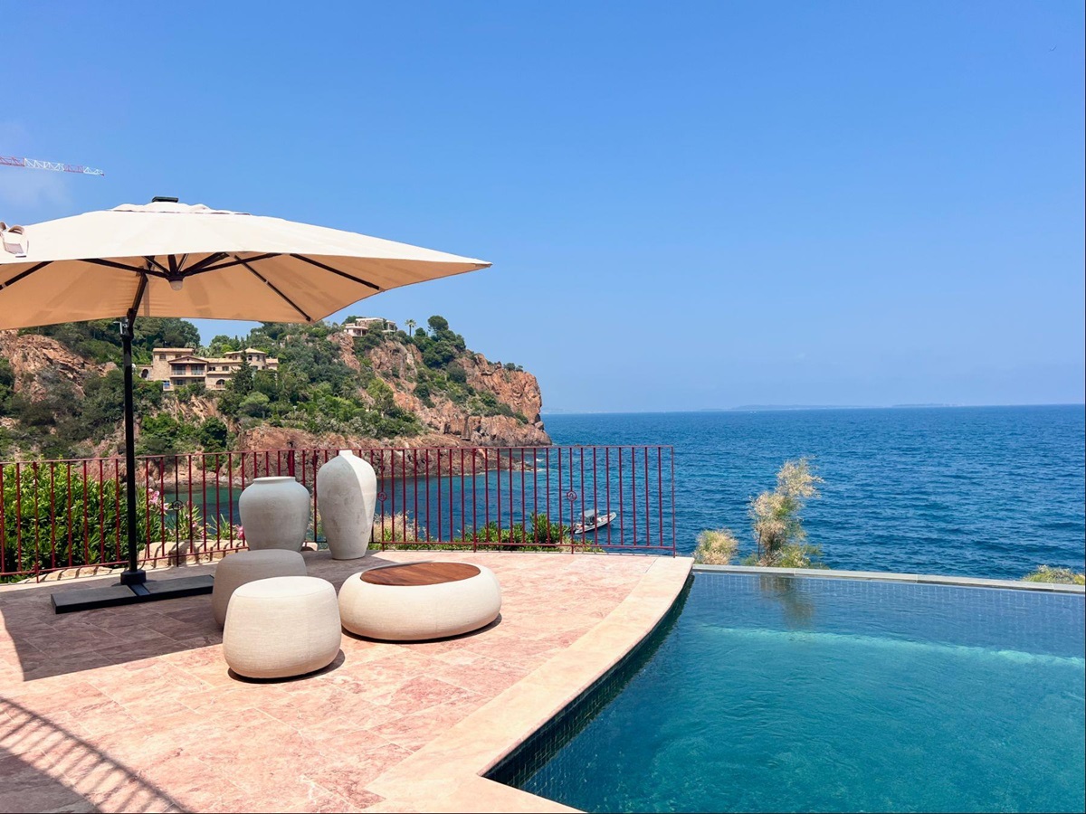 Poolside at Les Deux Freres in the Cote d'Azur