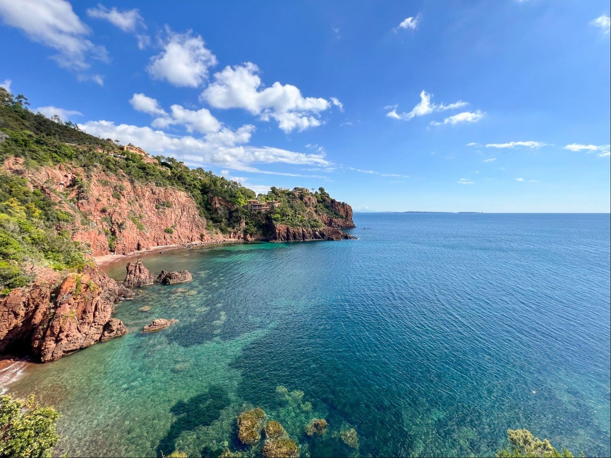 Sea View from Les Deux Freres in the Cote d'Azur