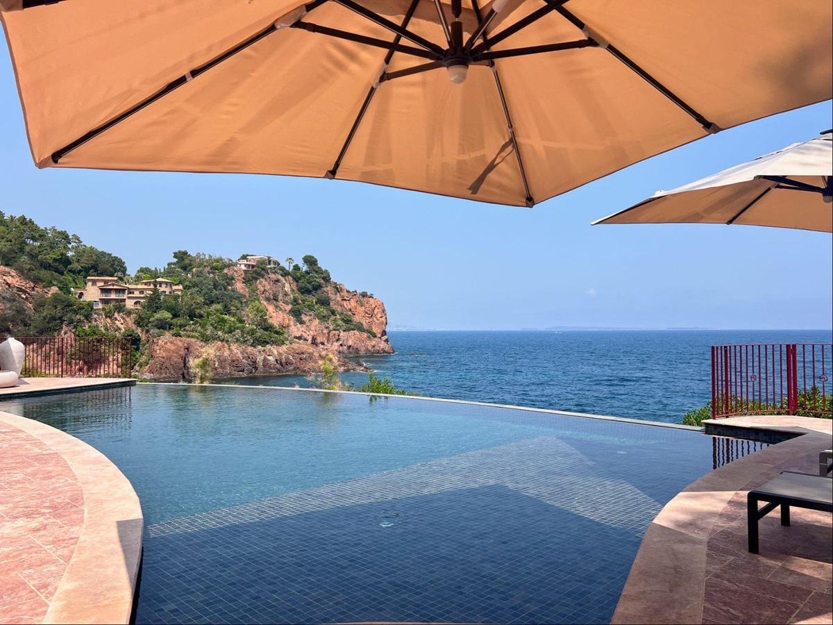 Swimming Pool at Les Deux Freres in the Cote d'Azur