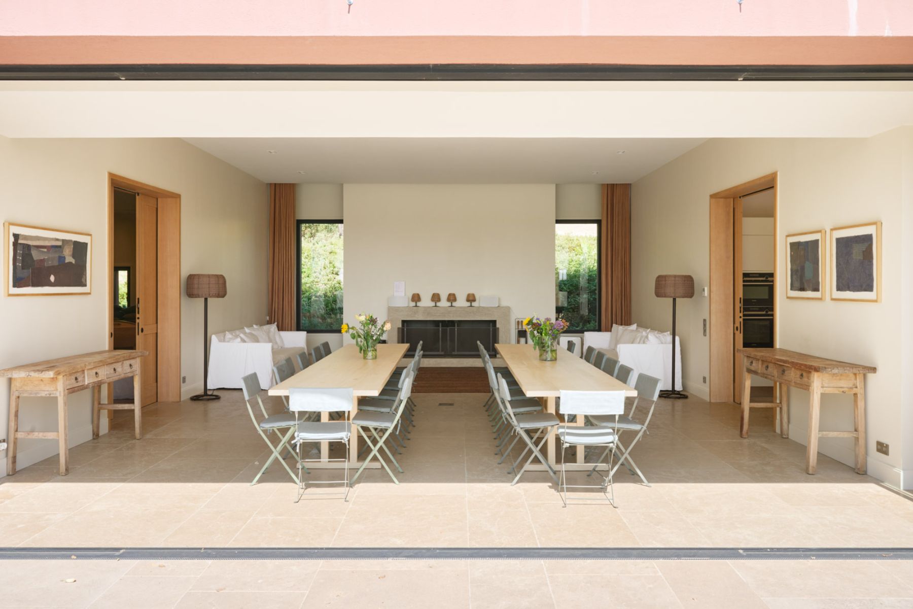 Dining room at Les Vallons in Cote D'Azur, France
