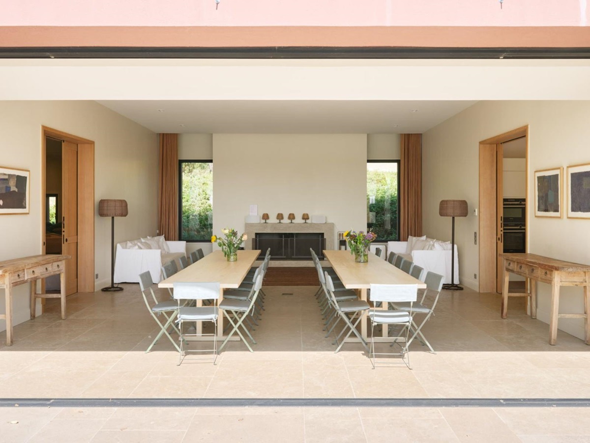 Dining room at Les Vallons in Cote D'Azur, France