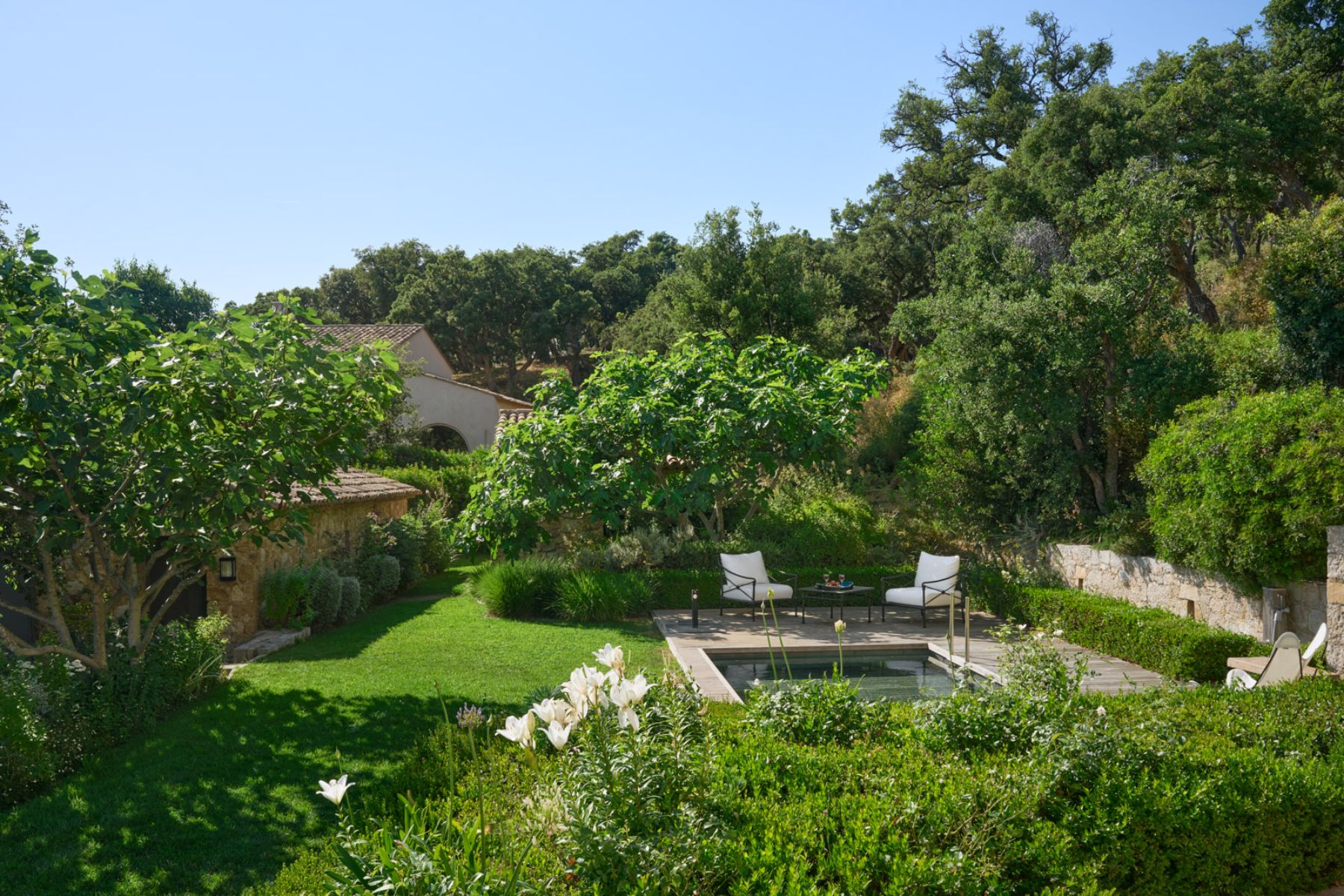 Garden at Les Vallons in Cote D'Azur, France