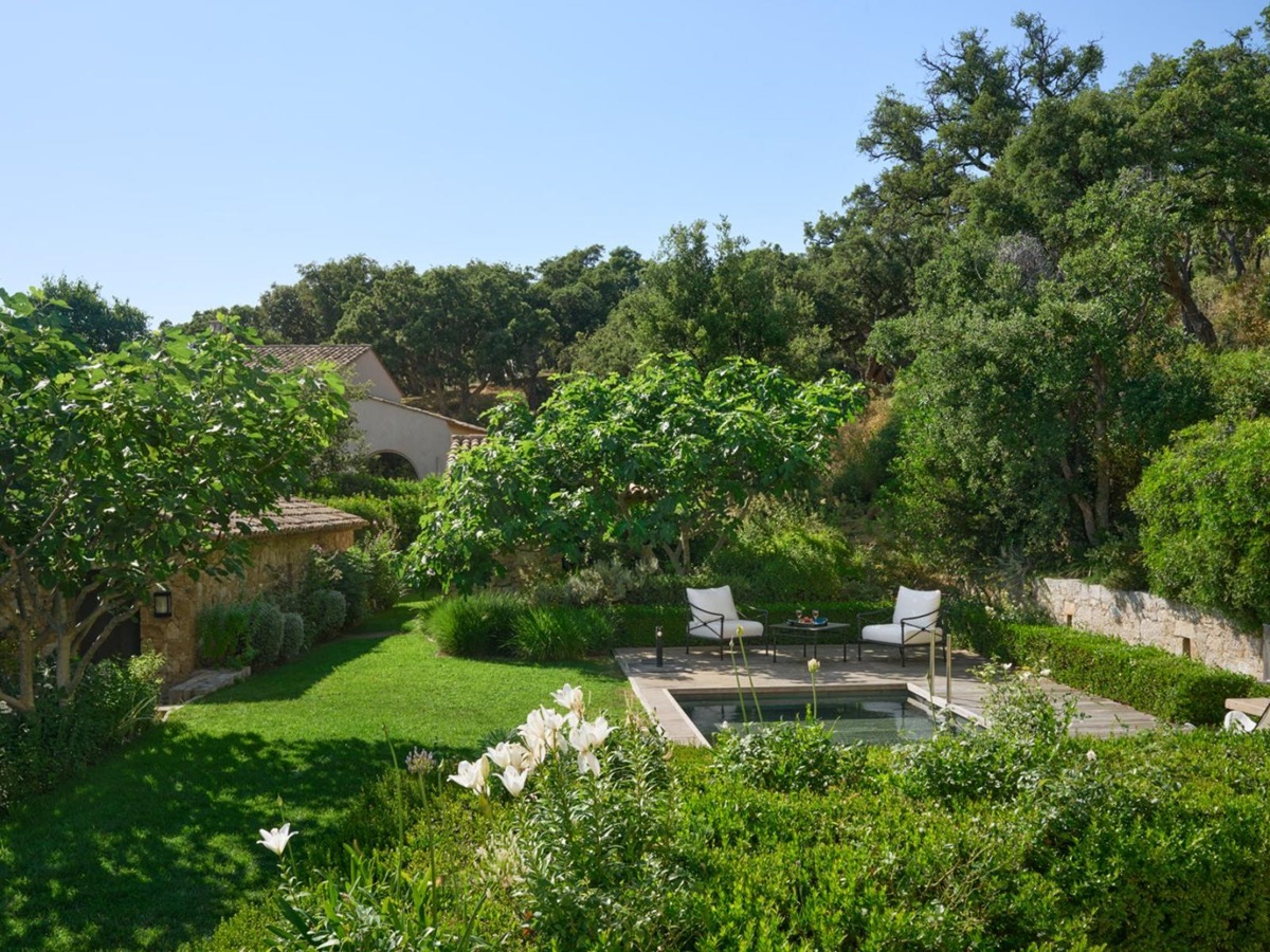 Garden at Les Vallons in Cote D'Azur, France