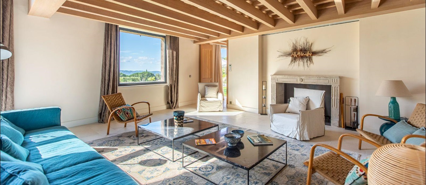 Living Room at Les Vallons in the Cote d'Azur