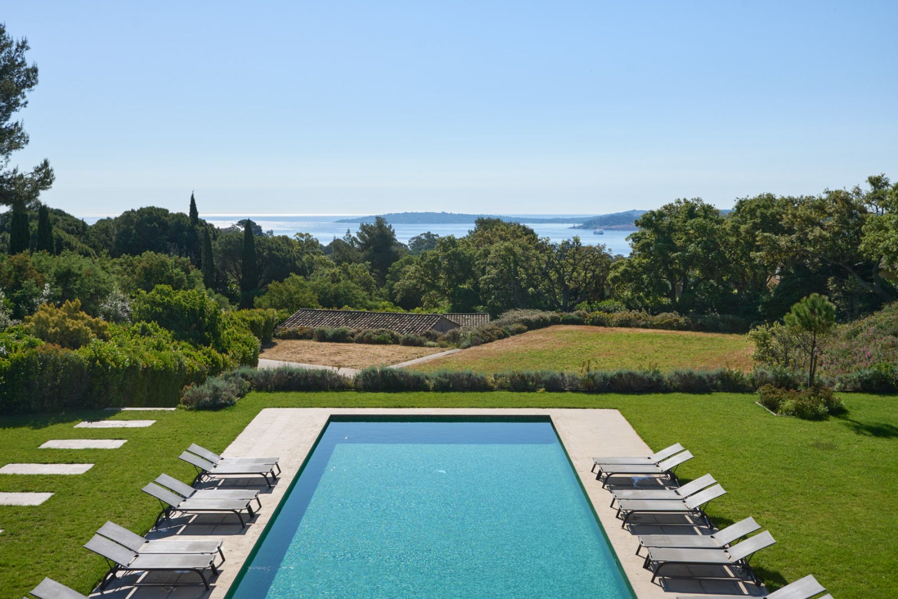 Pool at Les Vallons in Cote D'Azur, France