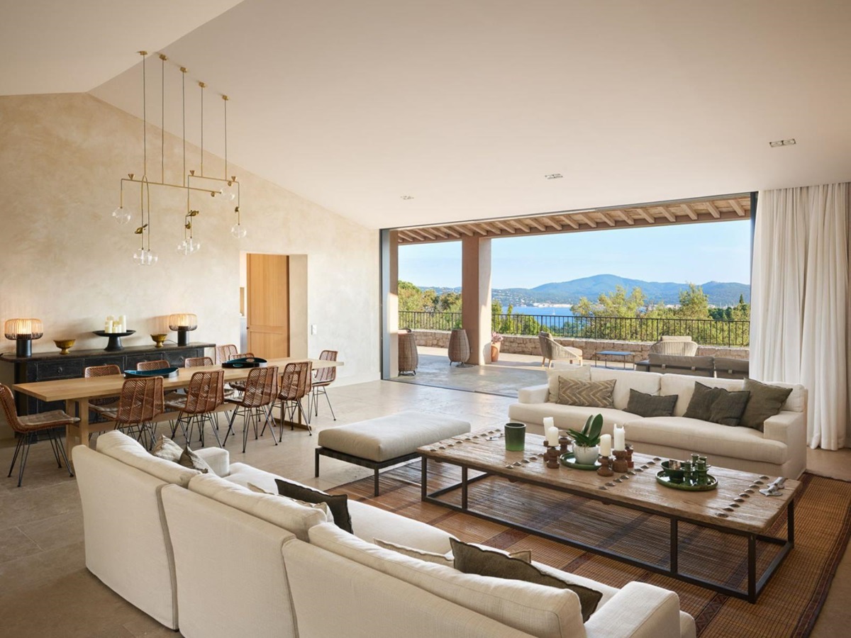 Sitting room at Les Vallons in Cote D'Azur, France