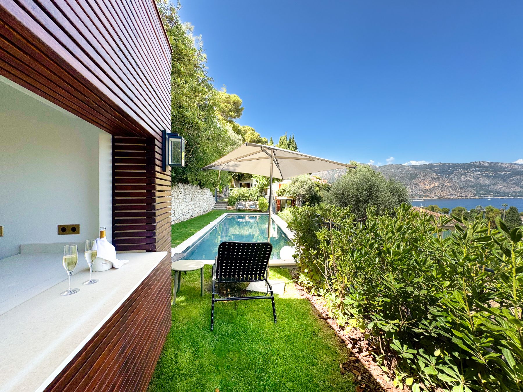 Poolside Bar at Villa Aurora in the Cote d'Azur