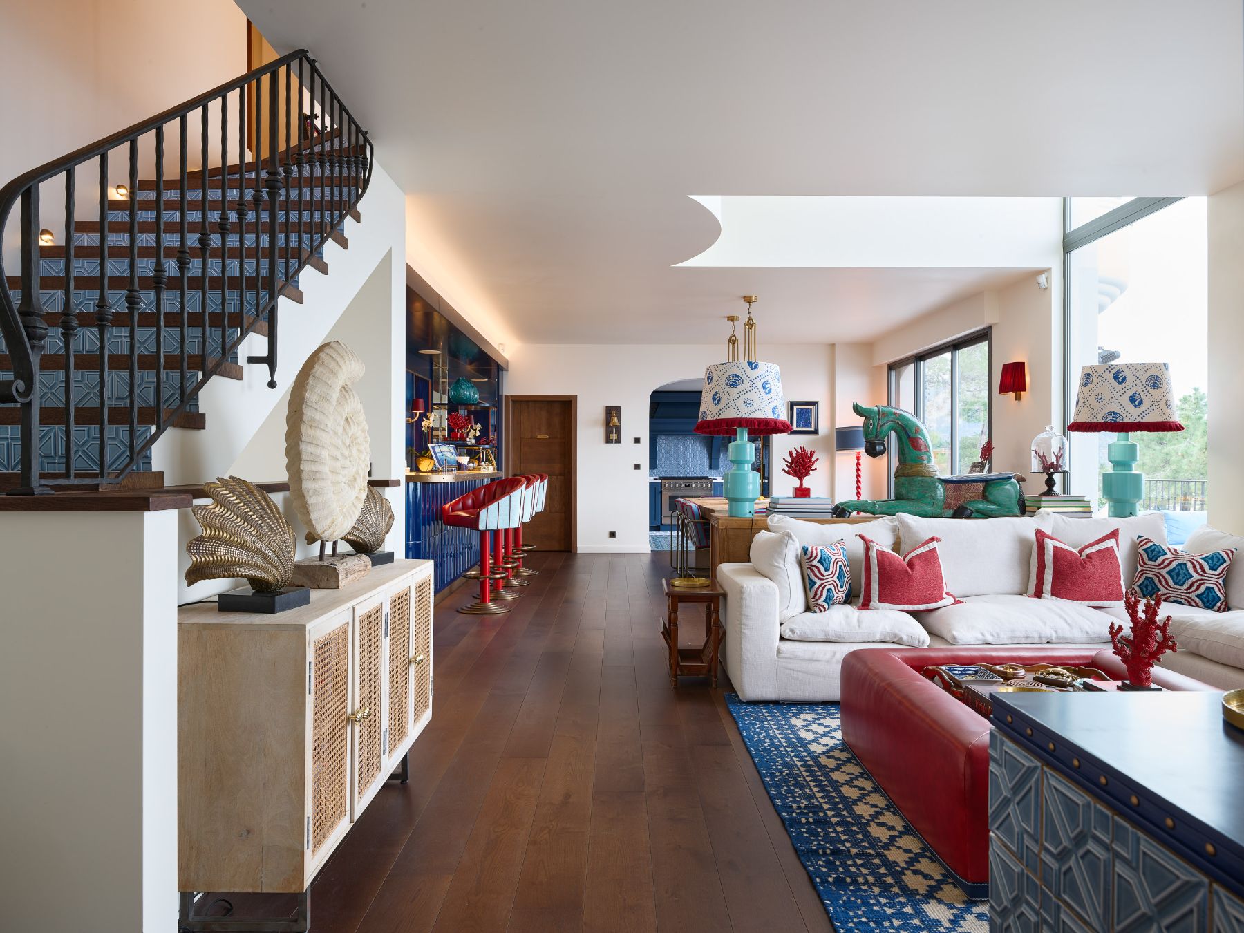 Living area at Villa Calade in Cote d'Azur