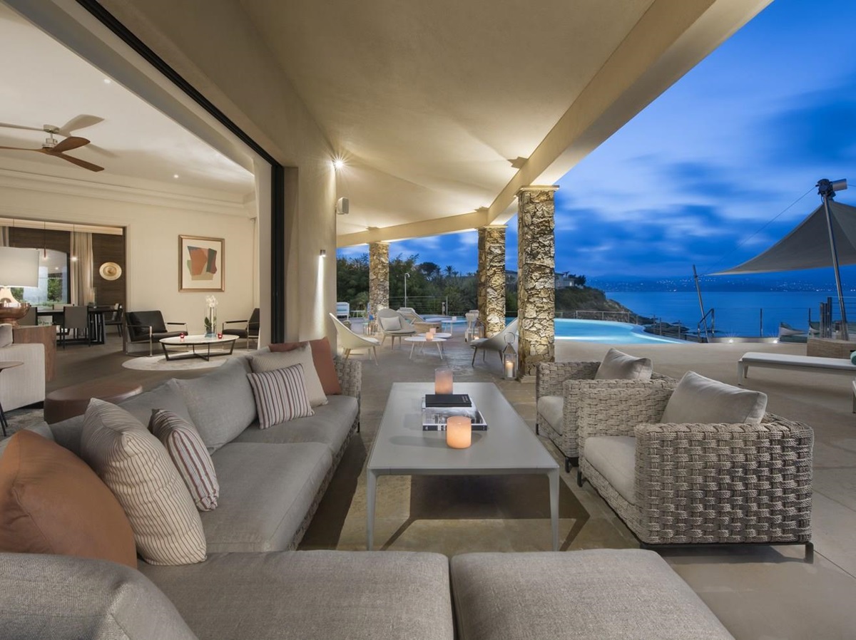 Terrace of Villa des Voiles, Cote d'Azur