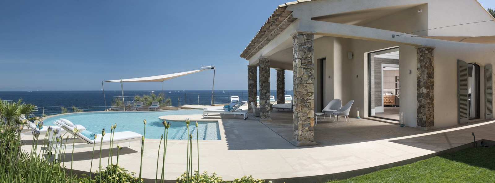 Terrace of Villa des Voiles, Cote d'Azur