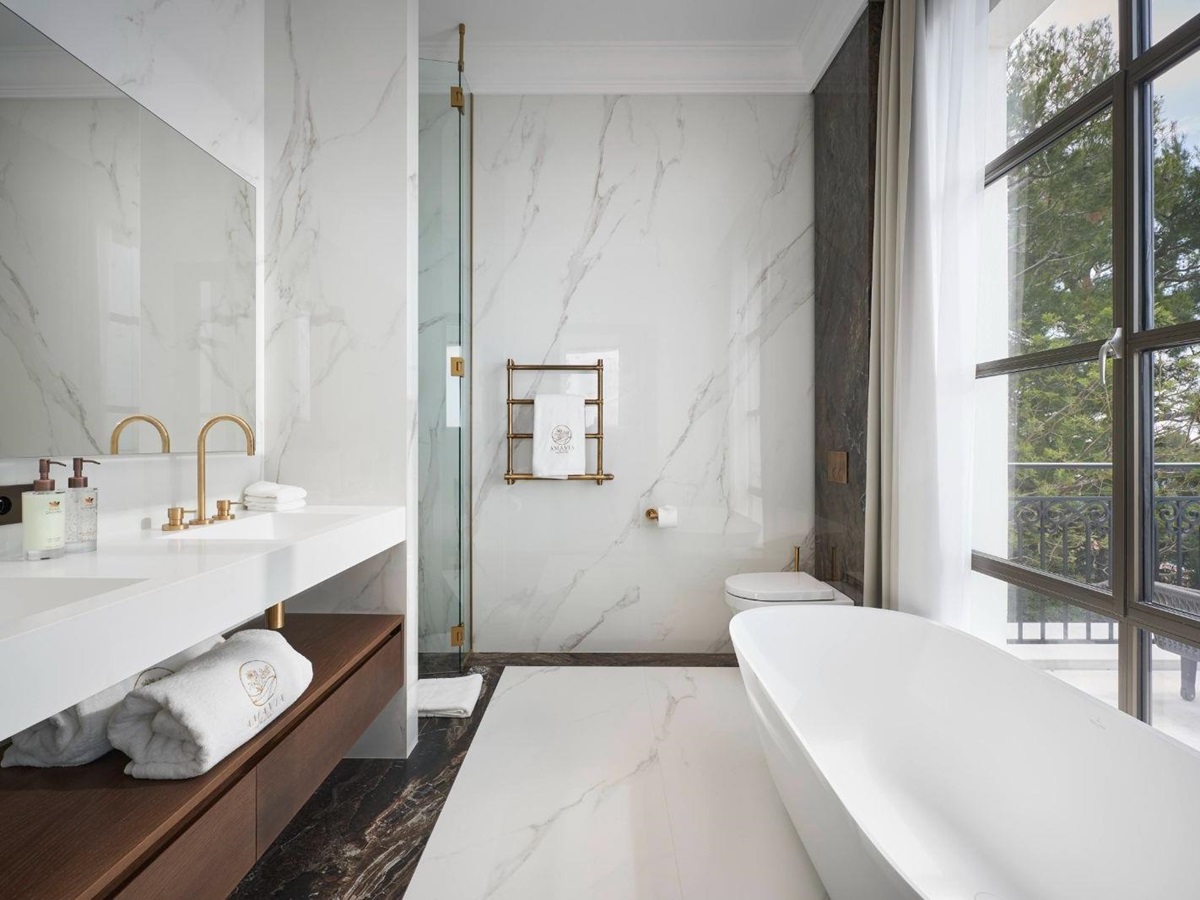 Bathroom at Villa Gaia in Cote d'Azur