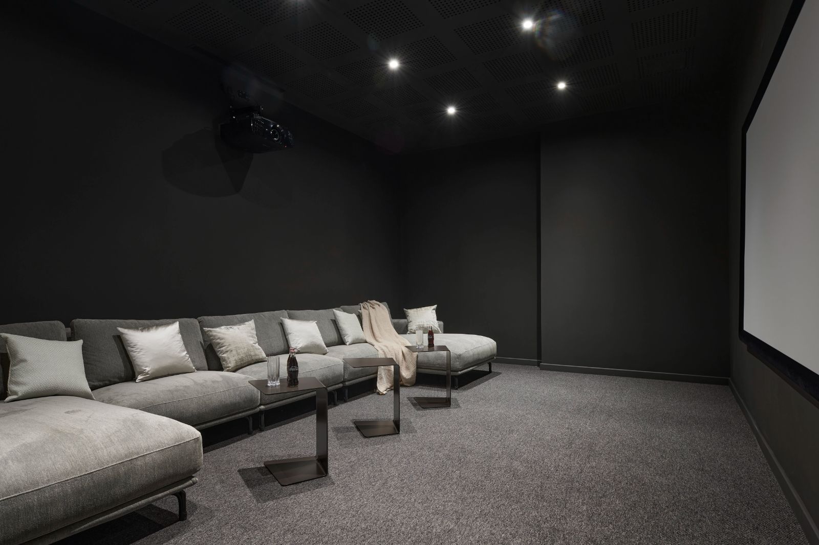 Cinema Room at Villa Gaia in Cote d'Azur