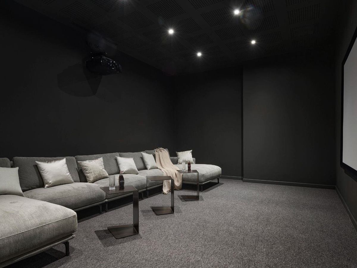 Cinema Room at Villa Gaia in Cote d'Azur
