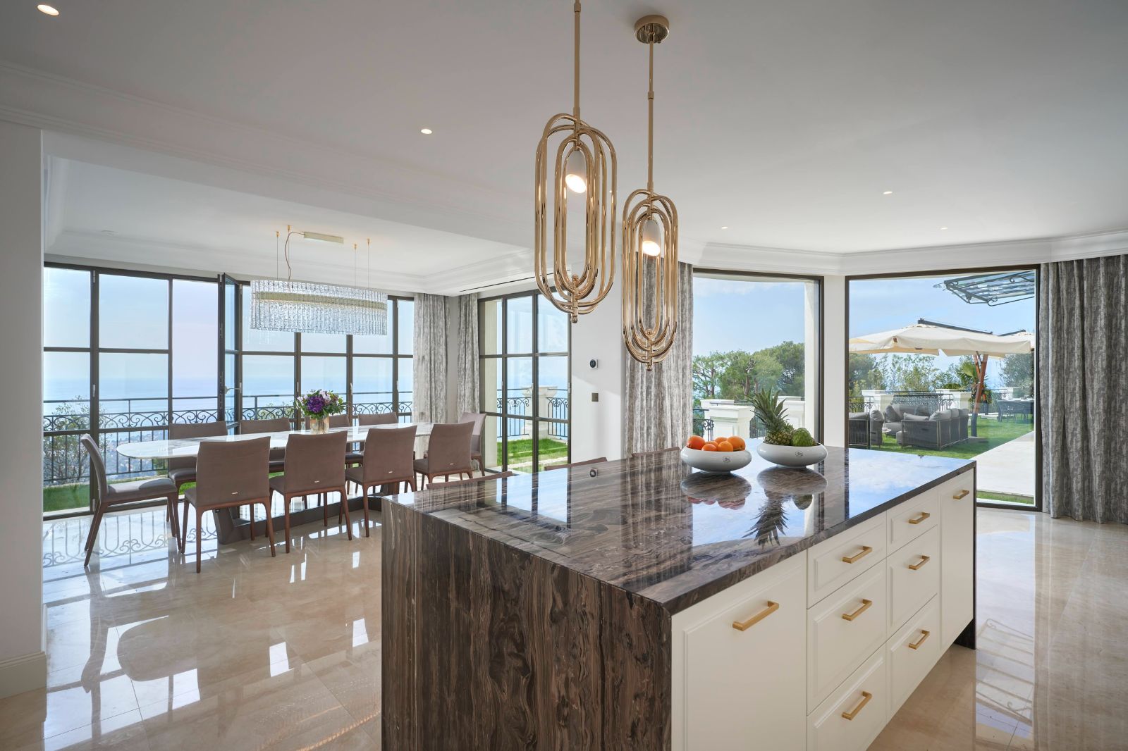 Kitchen at Villa Gaia in Cote d'Azur