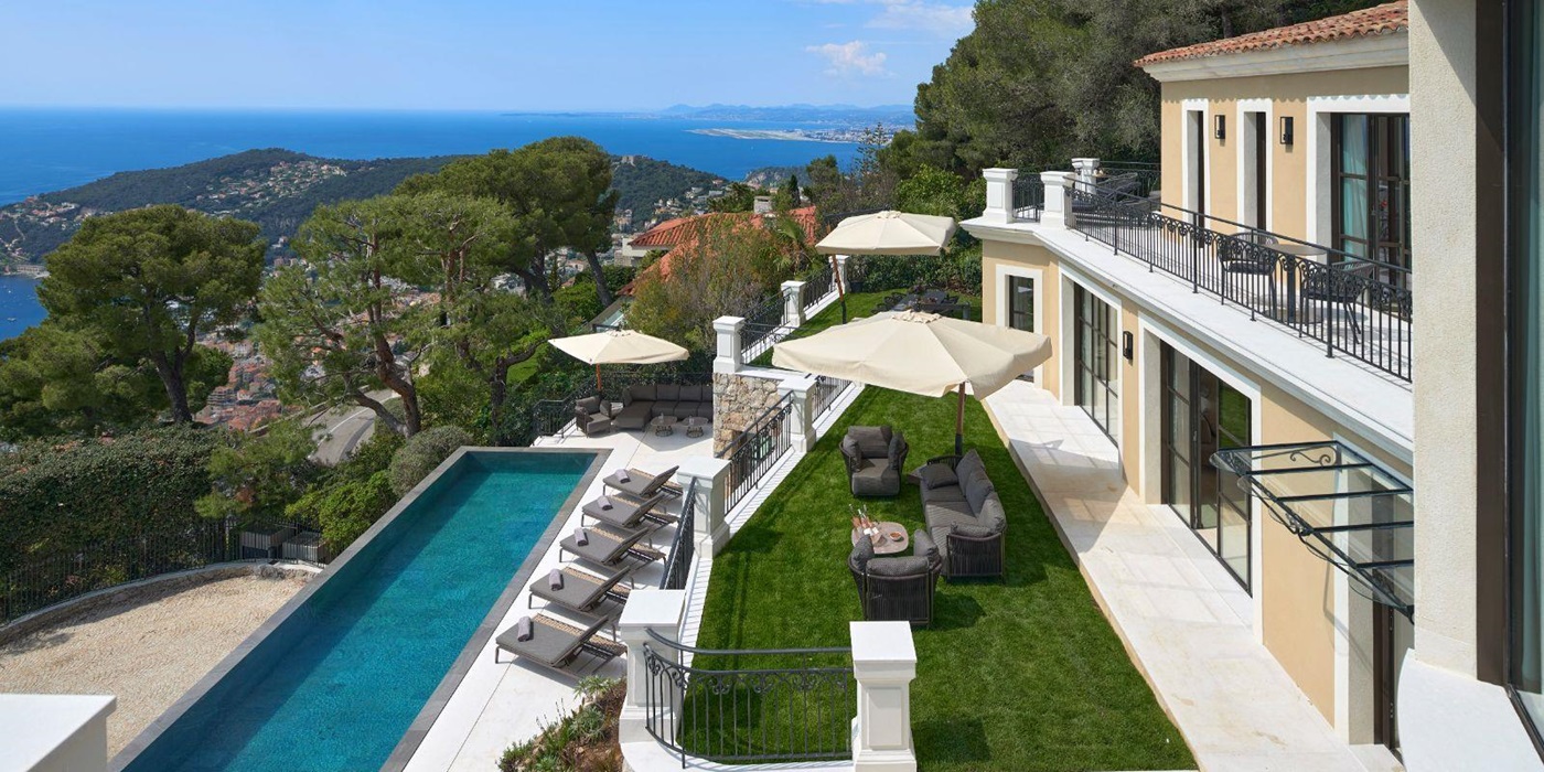Beautiful views from Villa Gaia, luxury Cote d'Azur villa