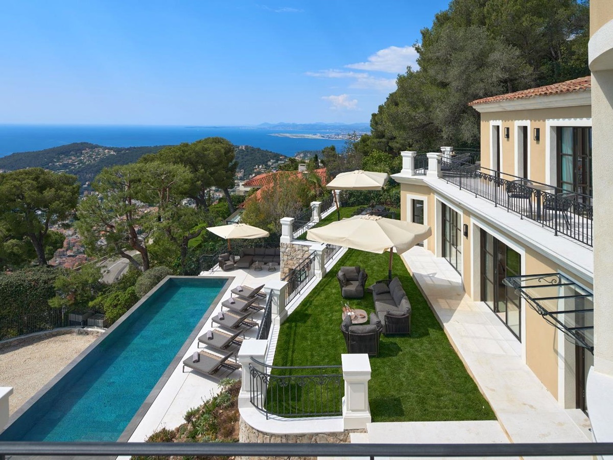 Beautiful views from Villa Gaia, luxury Cote d'Azur villa